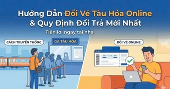 Từ 15-5, hành khách có thể đổi, trả vé tàu trực tuyến không cần ra ga