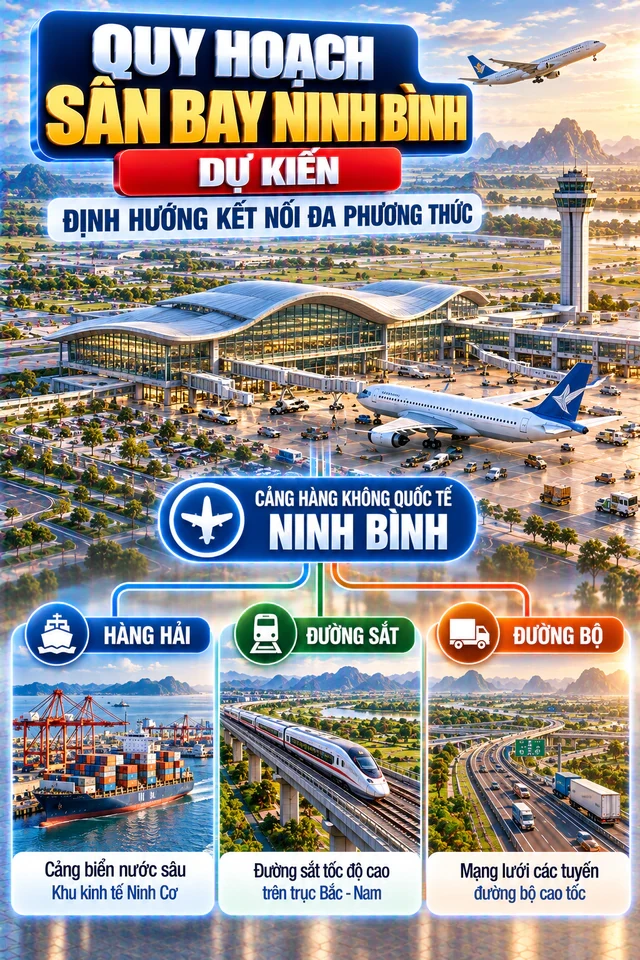 Việt Nam sẽ sớm có sân bay mới toanh cách Nội Bài chỉ hơn 80km, rộng 400ha, trị giá hơn 23.000 tỷ đồng?
