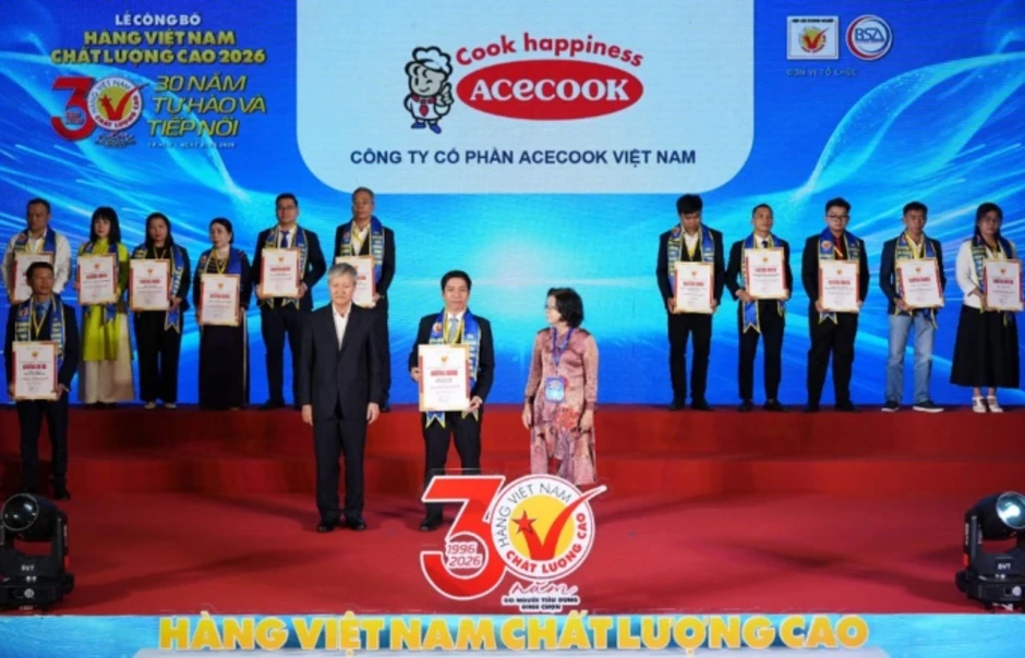 Acecook Việt Nam 28 năm liên tiếp đạt 'Hàng Việt Nam chất lượng cao' Acecook Việt Nam 28 năm liên tiếp đạt 'Hàng Việt Nam chất lượng cao'