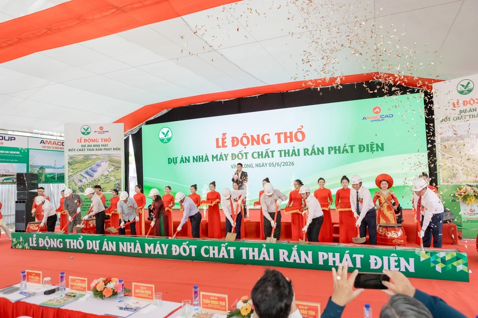 AMACCAO động thổ hai dự án điện rác tại Hà Nội và Vĩnh Long