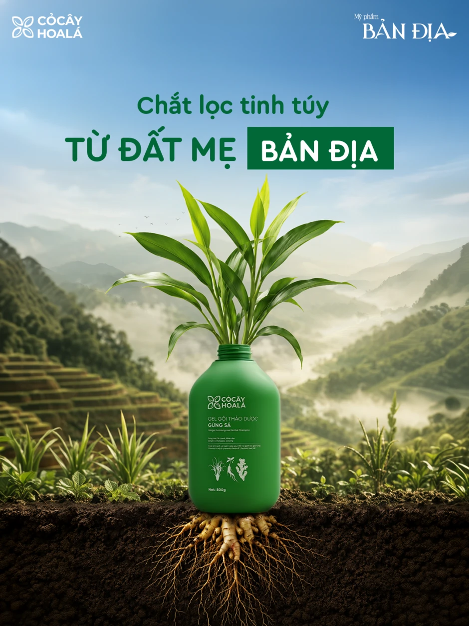 Cỏ Cây Hoa Lá: Từ nồi nước gừng sả của mẹ đến mỹ phẩm bản địa