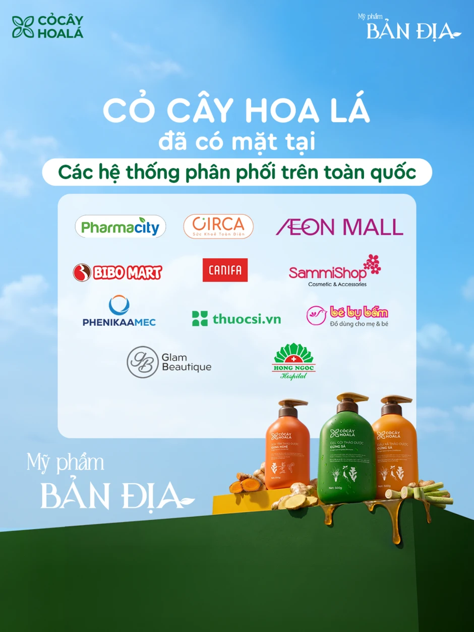 Cỏ Cây Hoa Lá: Từ nồi nước gừng sả của mẹ đến mỹ phẩm bản địa