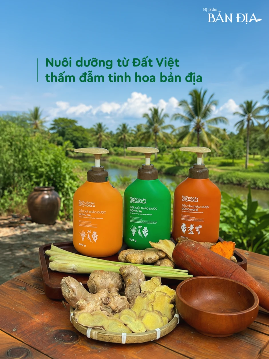 Cỏ Cây Hoa Lá: Từ nồi nước gừng sả của mẹ đến mỹ phẩm bản địa