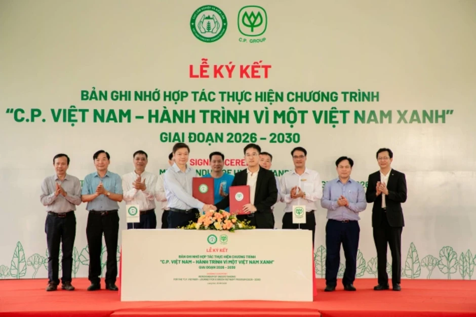 C.P. Việt Nam đặt mục tiêu trồng thêm 1,5 triệu cây xanh C.P. Việt Nam đặt mục tiêu trồng thêm 1,5 triệu cây xanh