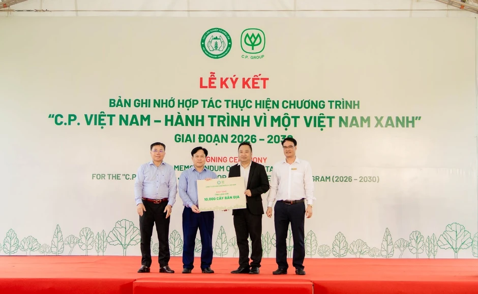 C.P. Việt Nam hướng tới hoàn thành mục tiêu 3 triệu cây xanh C.P. Việt Nam hướng tới hoàn thành mục tiêu 3 triệu cây xanh