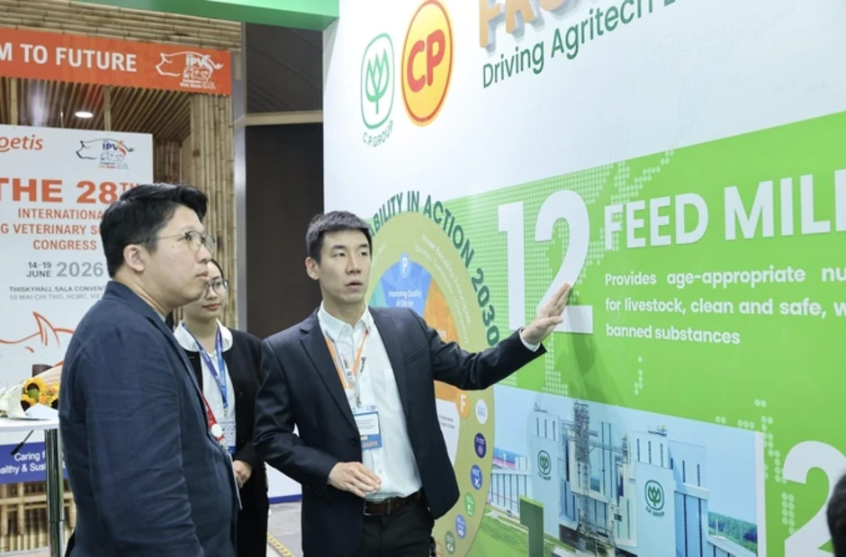 C.P. Việt Nam nêu giải pháp phòng bệnh trong chăn nuôi tại IPVS 2026 C.P. Việt Nam nêu giải pháp phòng bệnh trong chăn nuôi tại IPVS 2026