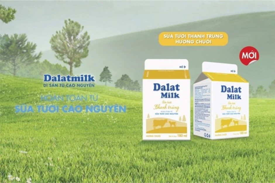 Dalatmilk ra mắt “Sữa tươi thanh trùng hương chuối” Dalatmilk ra mắt “Sữa tươi thanh trùng hương chuối”