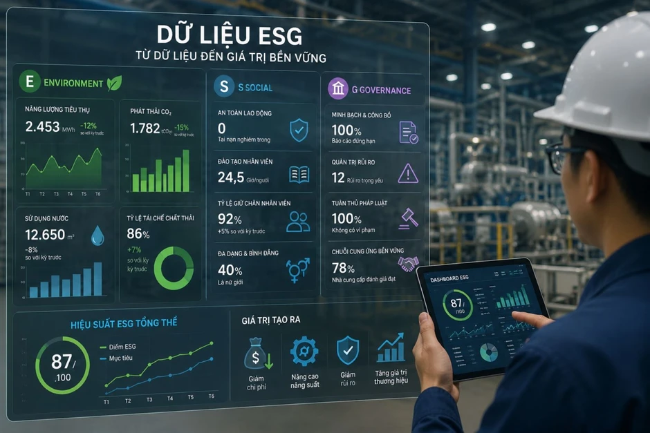 ESG từ yêu cầu tuân thủ đến công cụ nâng năng suất doanh nghiệp ESG từ yêu cầu tuân thủ đến công cụ nâng năng suất doanh nghiệp