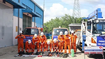 EVNHCMC diễn tập phòng chống thiên tai, tìm kiếm cứu nạn