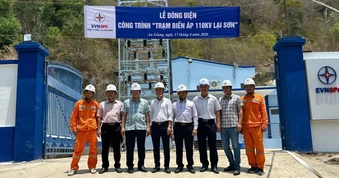 EVNSPC đóng điện, vận hành Trạm biến áp 110kV Lại Sơn