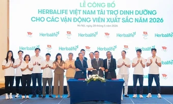 Herbalife tiếp tục tài trợ sản phẩm dinh dưỡng cho các VĐV xuất sắc