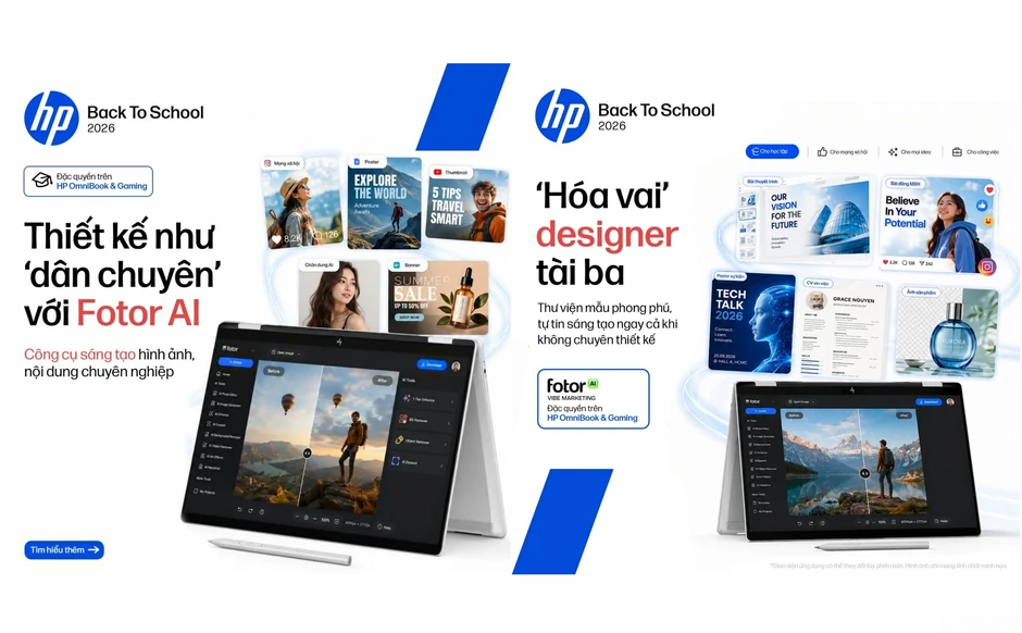 HP tặng 4 ứng dụng AI giá 6 triệu đồng khi mua laptop OmniBook, Gaming HP tặng 4 ứng dụng AI giá 6 triệu đồng khi mua laptop OmniBook, Gaming