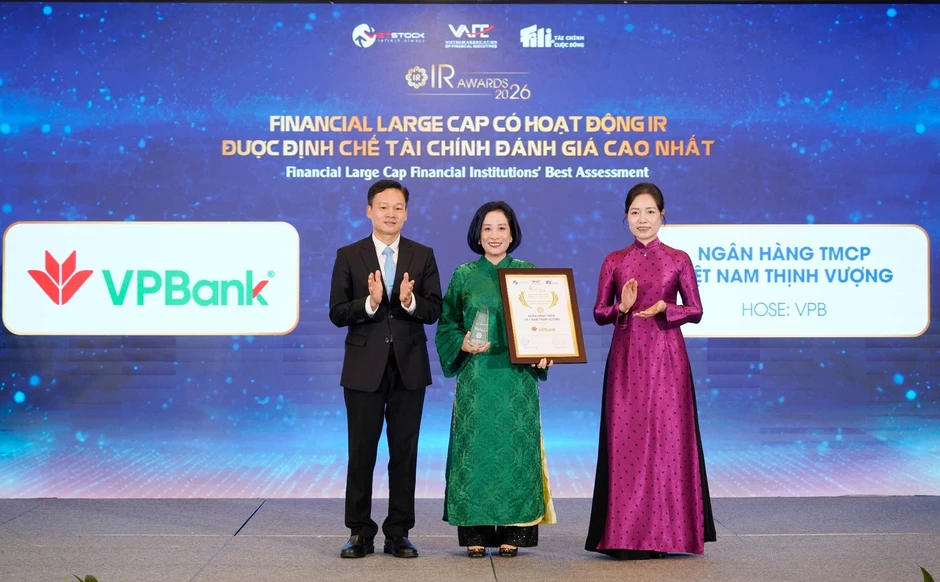 Kể câu chuyện hệ sinh thái thống nhất, VPBank ghi dấu tại IR Awards 2026 Kể câu chuyện hệ sinh thái thống nhất, VPBank ghi dấu tại IR Awards 2026