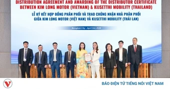Kim Long Motor ký phân phối xe buýt tại Thái Lan, tăng tốc xuất khẩu
