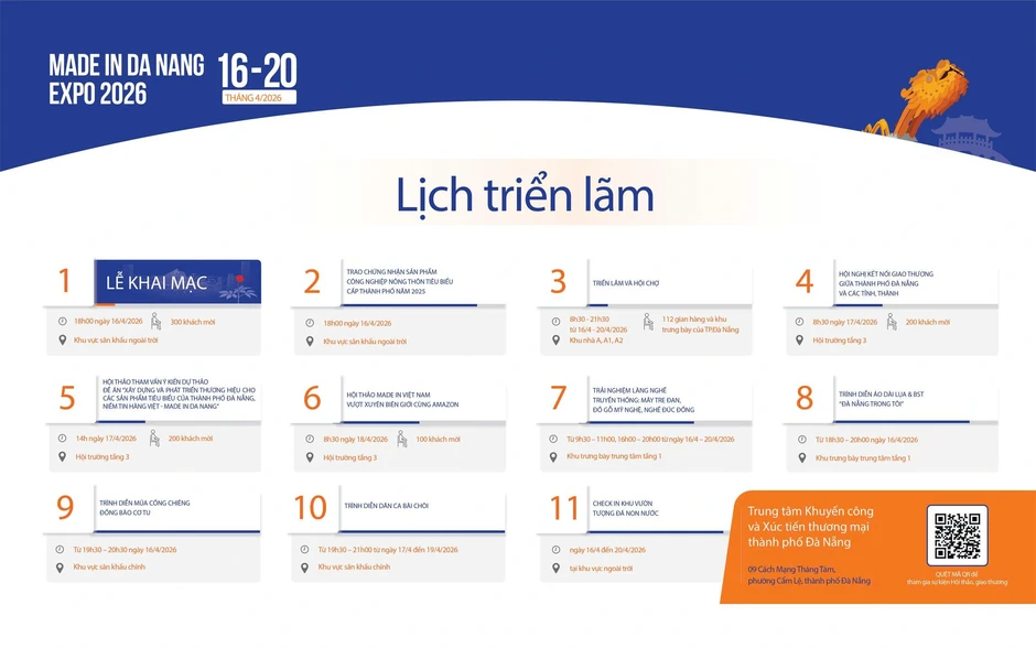 Made in Da Nang Expo 2026 - sự kiện triển lãm lần đầu tiên được tổ chức tại Đà Nẵng Made in Da Nang Expo 2026 - sự kiện triển lãm lần đầu tiên được tổ chức tại Đà Nẵng