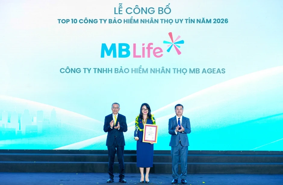 MB Life vào “Top 10 công ty bảo hiểm nhân thọ uy tín 2026” của Vietnam Report MB Life vào “Top 10 công ty bảo hiểm nhân thọ uy tín 2026” của Vietnam Report