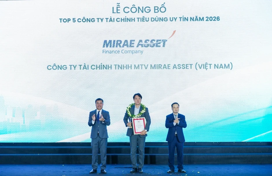 Mirae Asset vào 'Top 5 công ty tài chính uy tín 2026' Mirae Asset vào 'Top 5 công ty tài chính uy tín 2026'