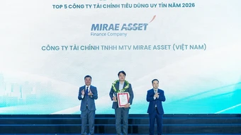 Mirae Asset vào 'Top 5 công ty tài chính uy tín 2026'