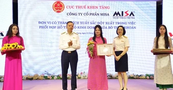 MISA được Cục Thuế khen thưởng đột xuất trong công tác xóa bỏ thuế khoán