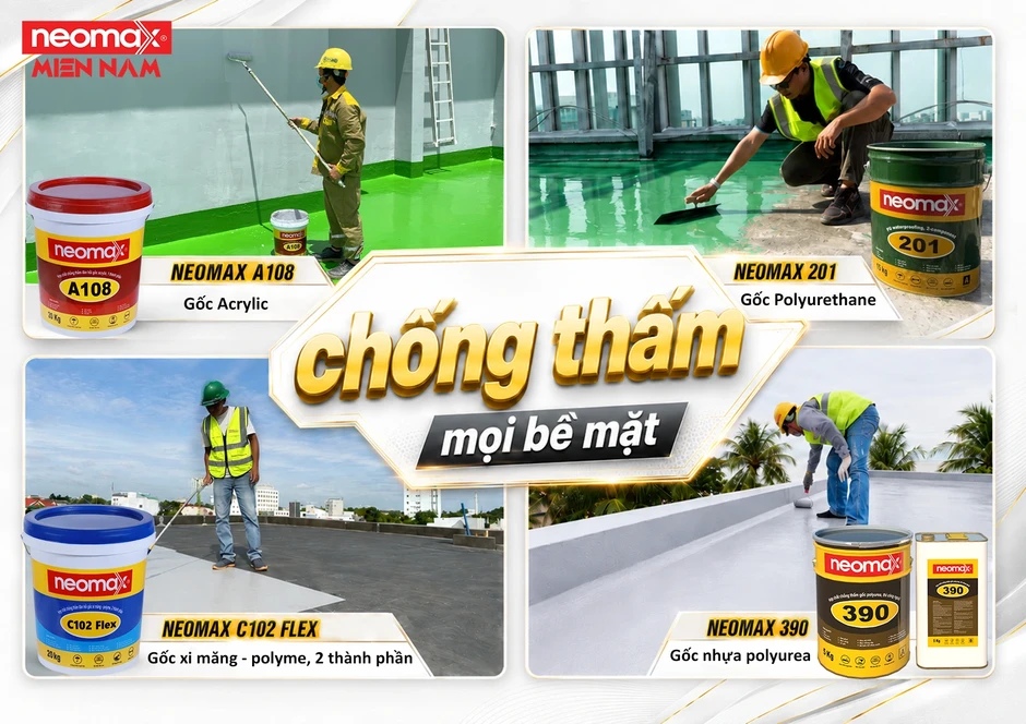 Neomax Miền Nam - Gia Quý: Đồng hành cùng người Việt chống thấm bền lâu Neomax Miền Nam - Gia Quý: Đồng hành cùng người Việt chống thấm bền lâu