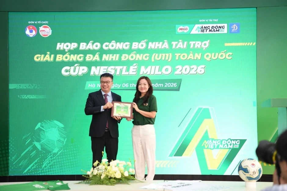 Nestlé Milo tiếp tục đồng hành cùng giải bóng đá nhi đồng (U11) toàn quốc 2026