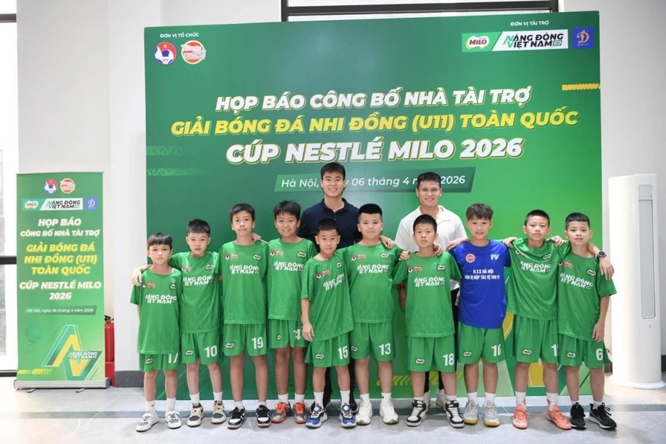 Nestlé Milo tiếp tục đồng hành cùng giải bóng đá nhi đồng (U11) toàn quốc 2026