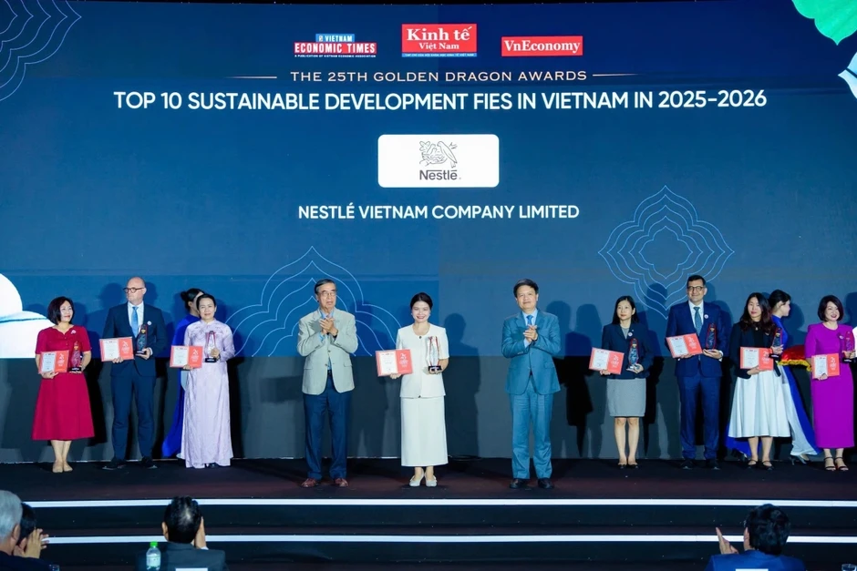 Nestlé Việt Nam được vinh danh tại giải thưởng Rồng Vàng lần thứ 25 Nestlé Việt Nam được vinh danh tại giải thưởng Rồng Vàng lần thứ 25