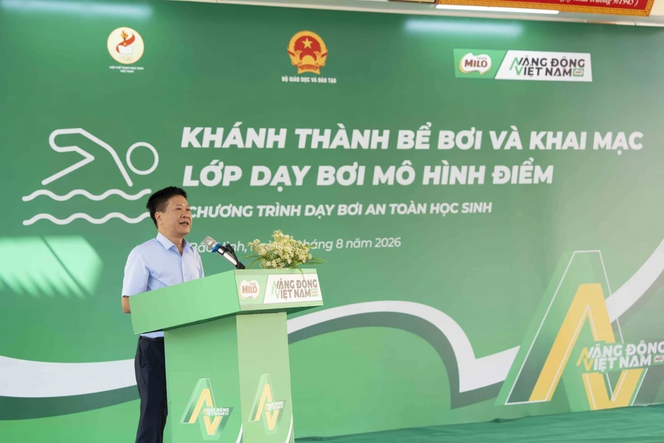 Nestlé Việt Nam trao tặng bể bơi và lớp dạy bơi mô hình điểm tại Bắc Ninh Nestlé Việt Nam trao tặng bể bơi và lớp dạy bơi mô hình điểm tại Bắc Ninh