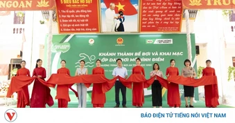 Nestlé Việt Nam trao tặng bể bơi và lớp dạy bơi mô hình điểm tại Bắc Ninh