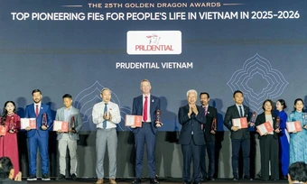 Prudential nhận giải thưởng Rồng Vàng nhờ định hướng phát triển bền vững