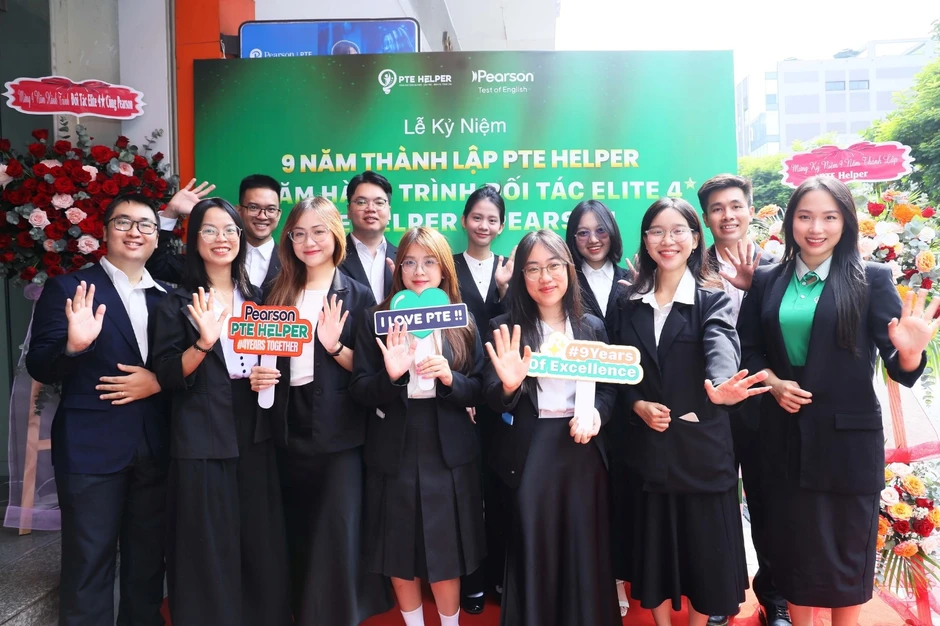 PTE Helper đánh dấu 9 năm cùng người Việt chinh phục chứng chỉ PTE PTE Helper đánh dấu 9 năm cùng người Việt chinh phục chứng chỉ PTE