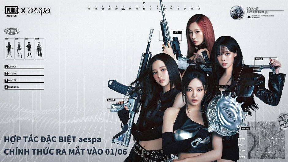 PUBG Mobile cùng Aespa đưa làn sóng K-pop khuấy đảo cộng đồng game thủ PUBG Mobile cùng Aespa đưa làn sóng K-pop khuấy đảo cộng đồng game thủ