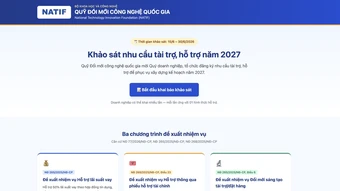 Quỹ Đổi mới công nghệ Quốc gia khảo sát doanh nghiệp về nhu cầu tài trợ, hỗ trợ