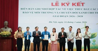 Quỹ Vì tương lai xanh cùng Đoàn Thanh niên Bộ NN-MT chung tay thúc đẩy sáng kiến xanh