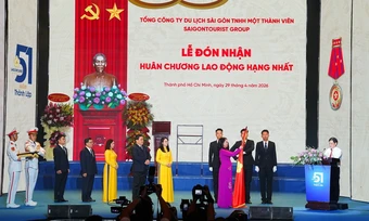 Saigontourist Group nhận Huân chương Lao động hạng Nhất lần thứ hai