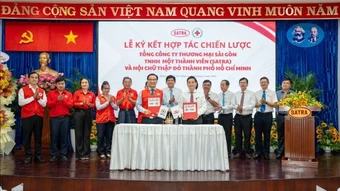 SATRA và Hội Chữ thập đỏ TP.HCM ký kết hợp tác chiến lược