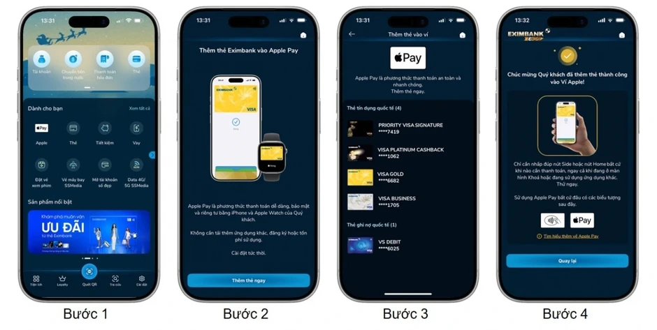 Sau Garmin Pay và Samsung Pay, Eximbank tích hợp Apple Pay cho thẻ visa Sau Garmin Pay và Samsung Pay, Eximbank tích hợp Apple Pay cho thẻ visa