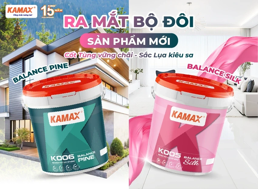Sơn Kamax ra mắt dòng sản phẩm mới, đánh dấu hành trình 15 năm bảo vệ tổ ấm Việt
