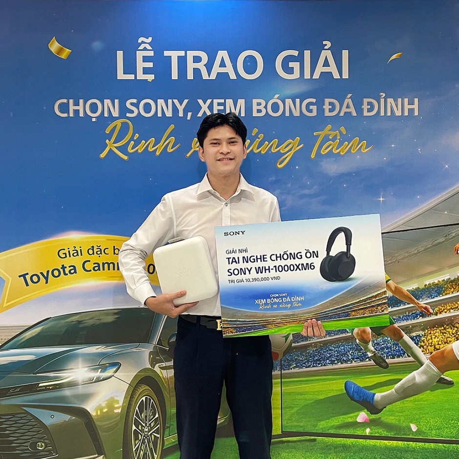 Sony trao 106 giải đợt một chương trình khuyến mại mùa bóng Sony trao 106 giải đợt một chương trình khuyến mại mùa bóng