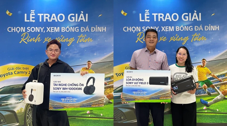 Sony trao 106 giải đợt một chương trình khuyến mại mùa bóng Sony trao 106 giải đợt một chương trình khuyến mại mùa bóng