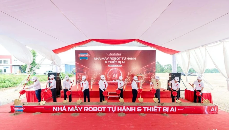 Sunhouse đầu tư 2.000 tỷ cho nhà máy robot tự hành và thiết bị AI Sunhouse đầu tư 2.000 tỷ cho nhà máy robot tự hành và thiết bị AI