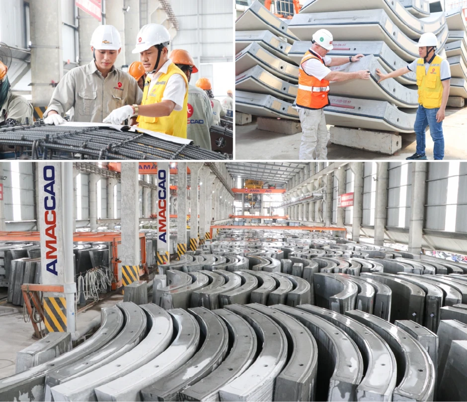Tấm vỏ hầm AMACCAO của Châu Âu Nam ghi dấu ấn tại công trình metro Hà Nội Tấm vỏ hầm AMACCAO của Châu Âu Nam ghi dấu ấn tại công trình metro Hà Nội