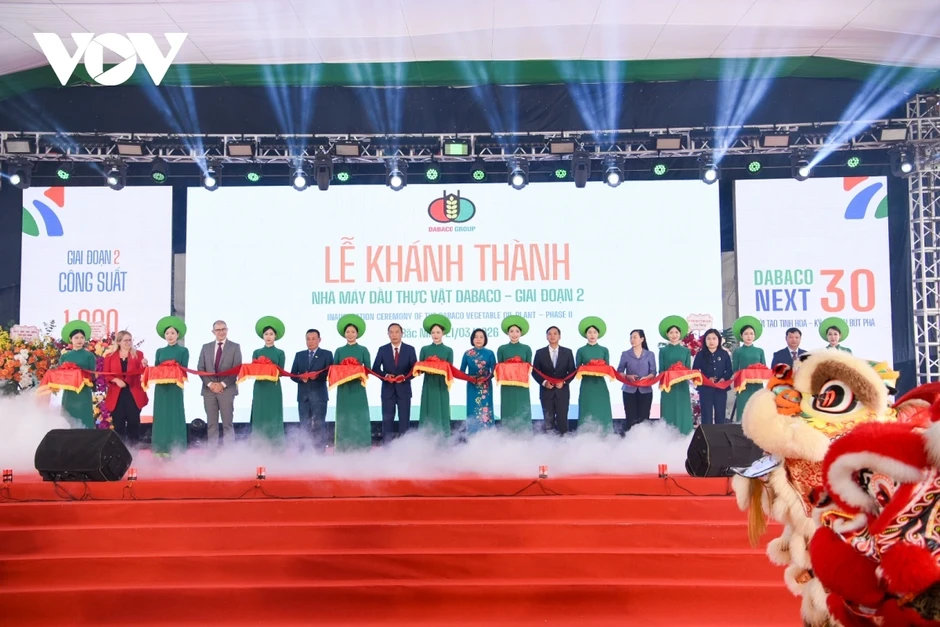 Tập đoàn Dabaco Việt Nam khánh thành Nhà máy dầu thực vật giai đoạn 2 ở Bắc Ninh Tập đoàn Dabaco Việt Nam khánh thành Nhà máy dầu thực vật giai đoạn 2 ở Bắc Ninh
