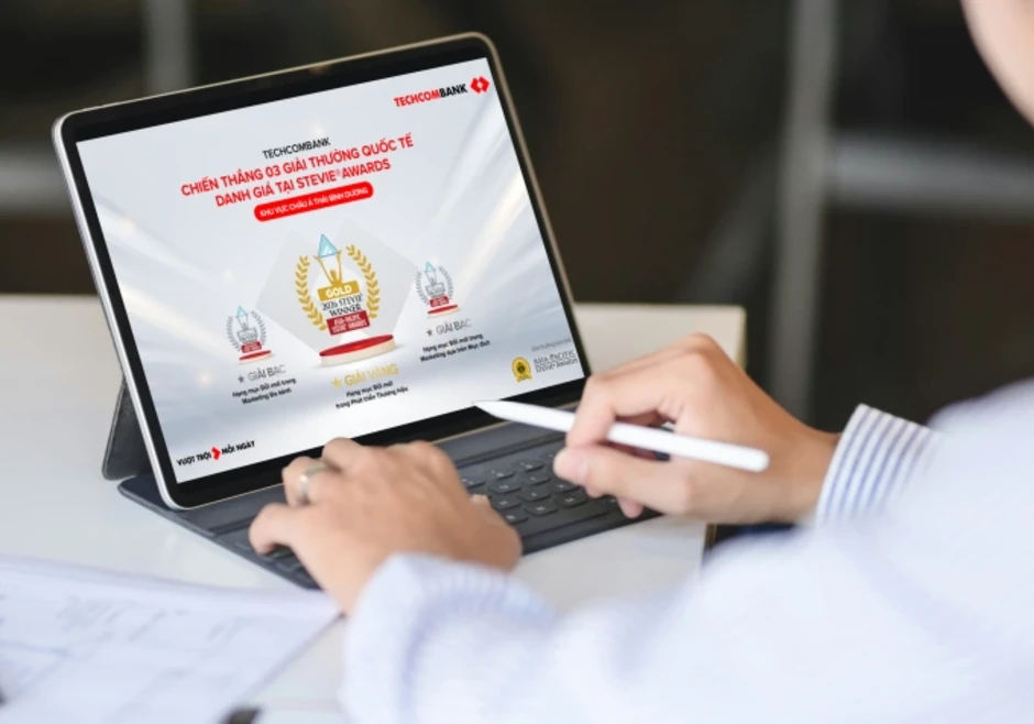 Techcombank giành 3 giải tại Stevie Awards 2026