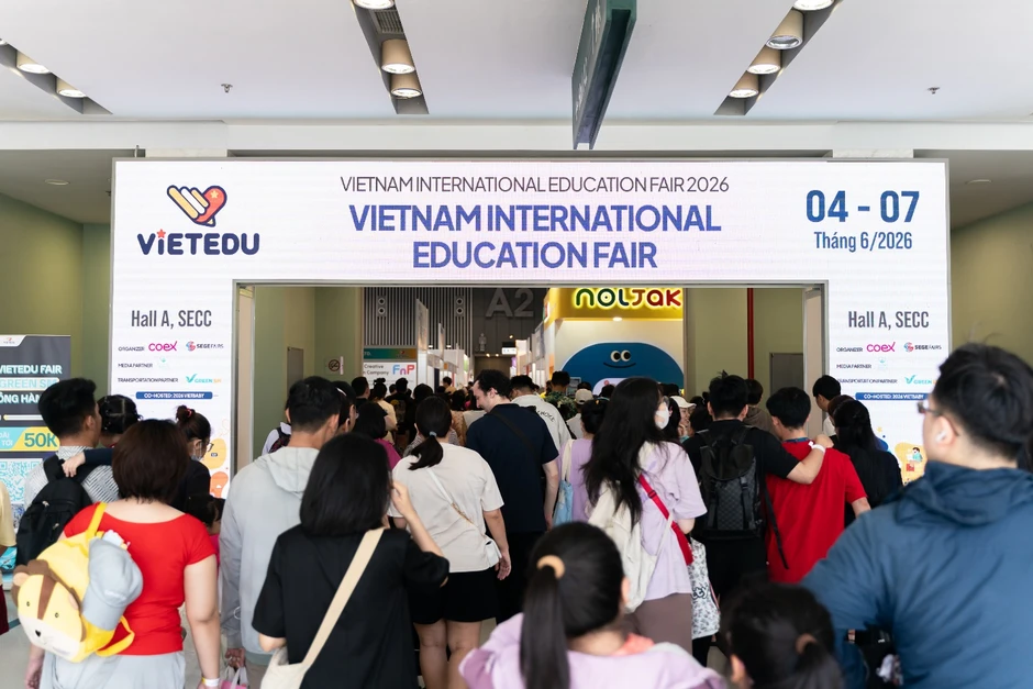 Triển lãm Quốc tế Giáo dục Việt Nam - VIETEDU HCM 2026 thu hút hơn 30,000 lượt khách tham quan