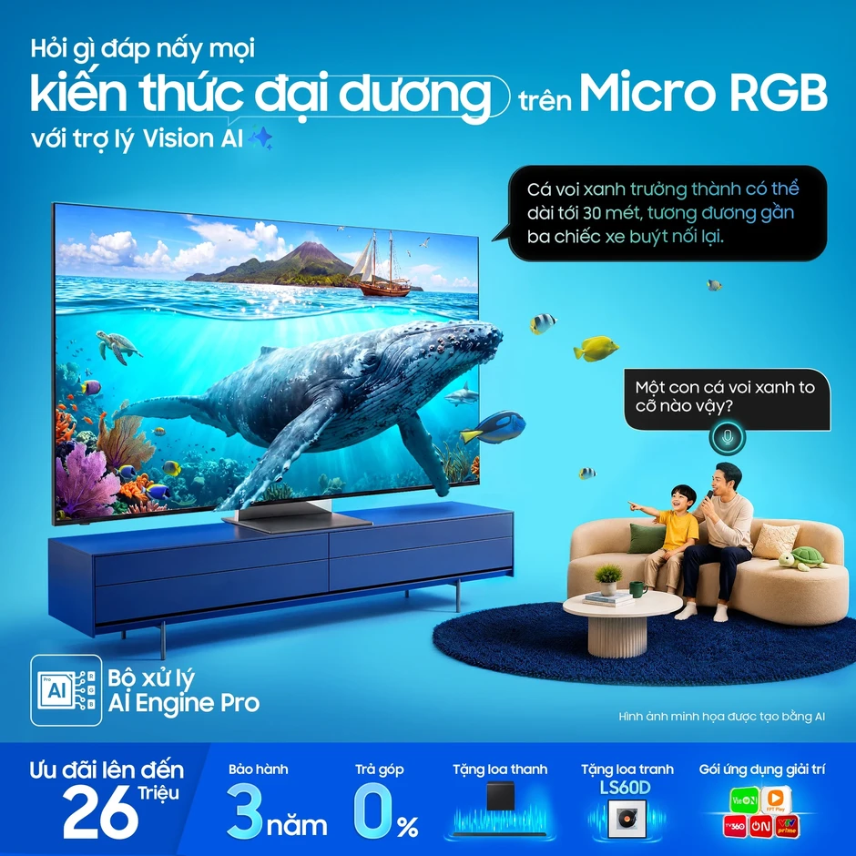 Trợ lý AI trên Samsung AI TV hỗ trợ người dùng luyện ngoại ngữ Trợ lý AI trên Samsung AI TV hỗ trợ người dùng luyện ngoại ngữ