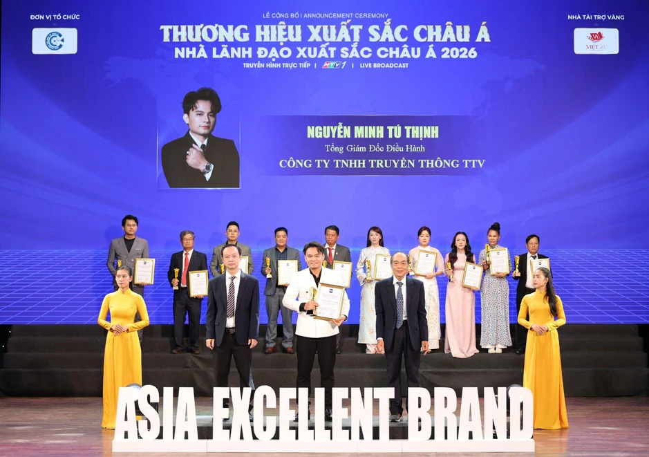 TTV Group lập “cú đúp” tại Asia Excellent Brand 2026 TTV Group lập “cú đúp” tại Asia Excellent Brand 2026