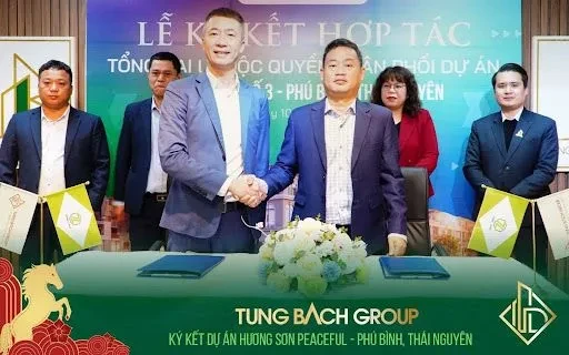 Tùng Bách Group trở thành tổng đại lý độc quyền phân phối dự án Hương Sơn Peaceful tại Thái Nguyên Tùng Bách Group trở thành tổng đại lý độc quyền phân phối dự án Hương Sơn Peaceful tại Thái Nguyên