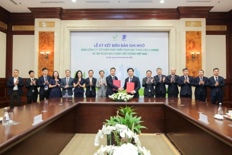 V-Green hợp tác VNPT làm trạm sạc, tủ đổi pin xe điện V-Green hợp tác VNPT làm trạm sạc, tủ đổi pin xe điện