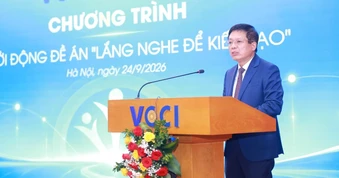 VCCI mở kênh "lắng nghe để kiến tạo" giữa doanh nghiệp và Chính phủ